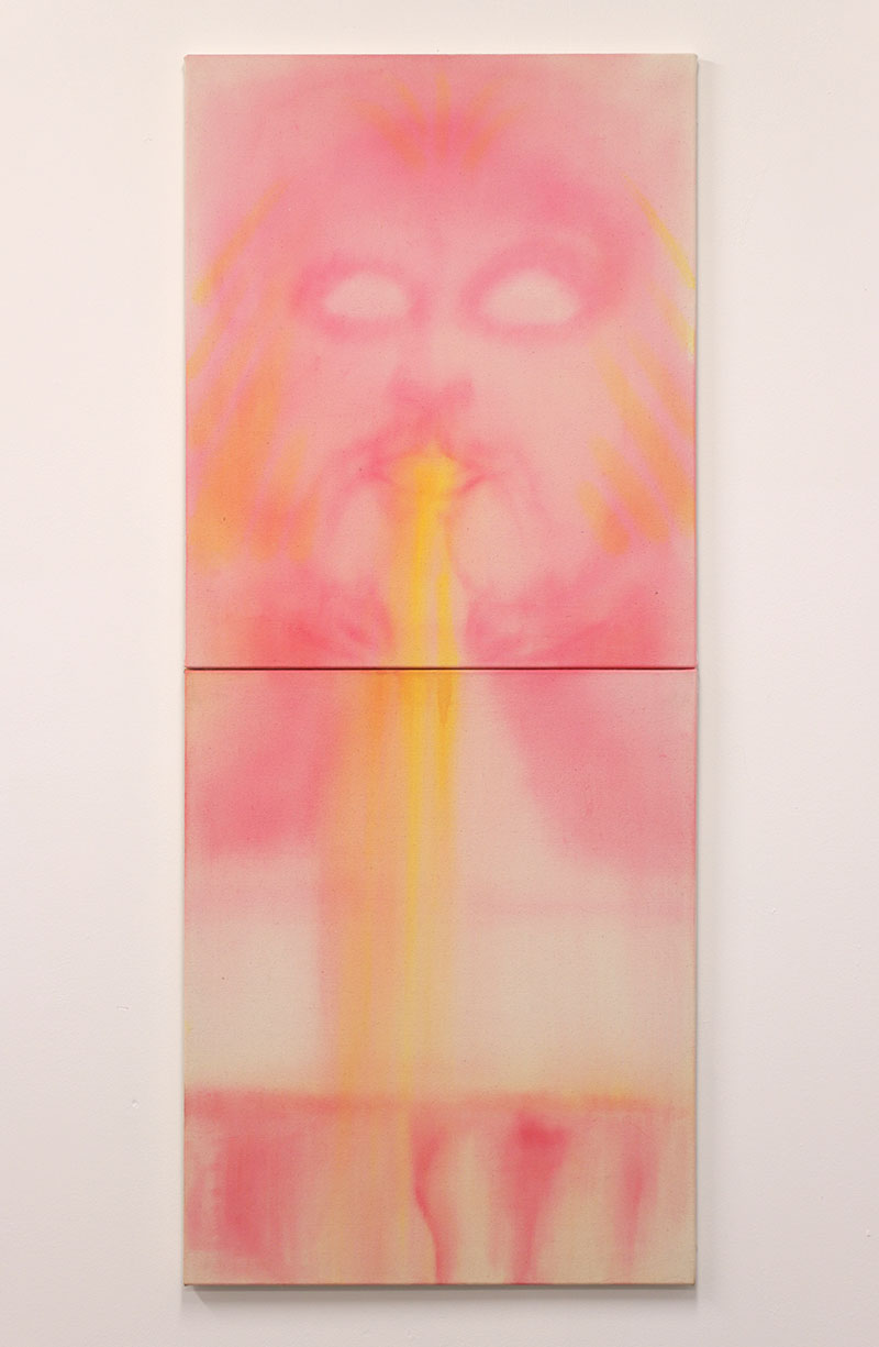 Fountain of the Big Mask - 120x50cm